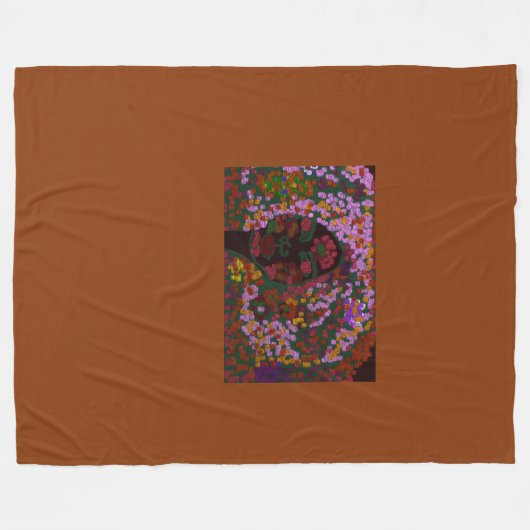 Floral Bride Fleecedecke (Vorderseite (Horizontal))