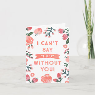 Floral Bridesmaid   Bridesmaid Einladung