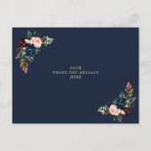 Floral Bridesmaid Danke Karte (Rückseite)