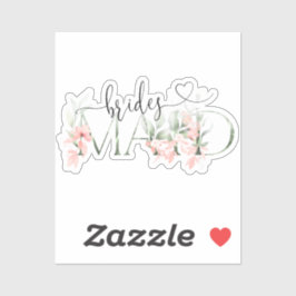 Floral Bridesmaid Sticker, Junggeselinnen-Abschied Aufkleber