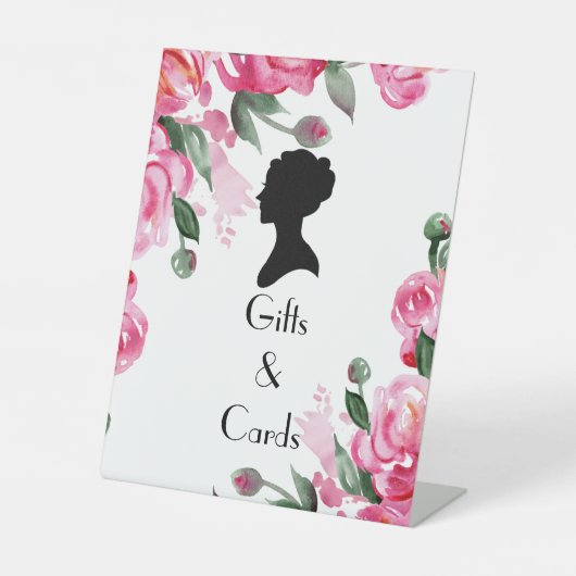 FLORAL BRIDGERTON BRAUTPARTY SOCKELSCHILD (Vorderseite)