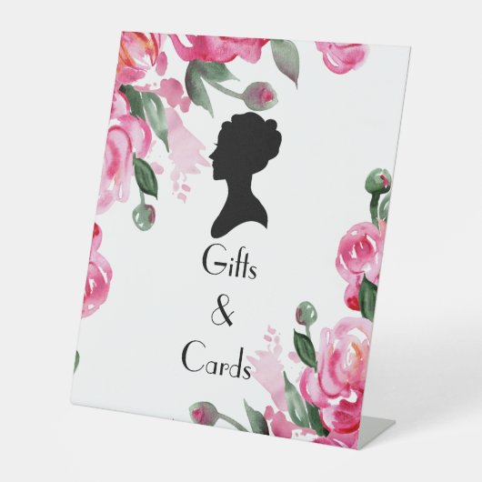 FLORAL BRIDGERTON BRAUTPARTY SOCKELSCHILD (Vorderseite)