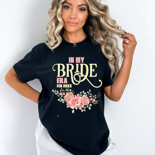 Floral Brie als Brautparty T-Shirt