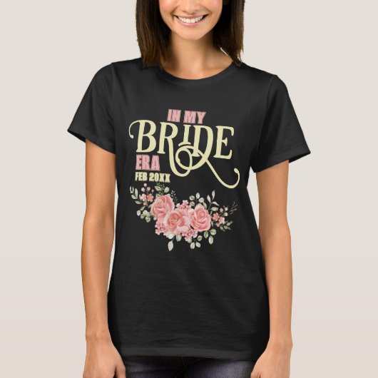 Floral Brie als Brautparty T-Shirt (Vorderseite)