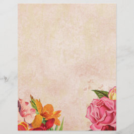floral briefbogen
