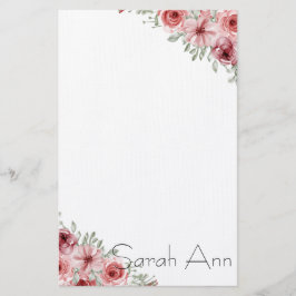 floral briefpapier