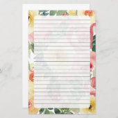floral briefpapier (Vorne/Hinten)