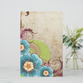 floral briefpapier (Stehend Vorderseite)