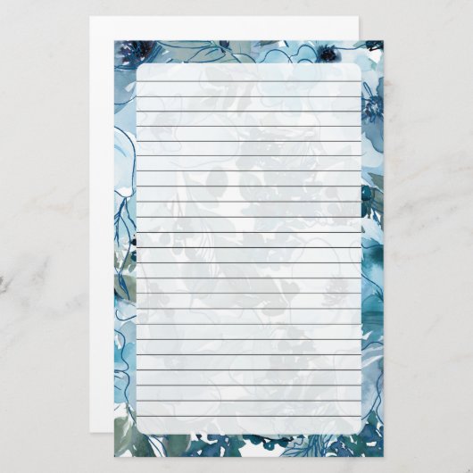 floral briefpapier (Vorne/Hinten)