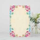floral briefpapier (Stehend Vorderseite)