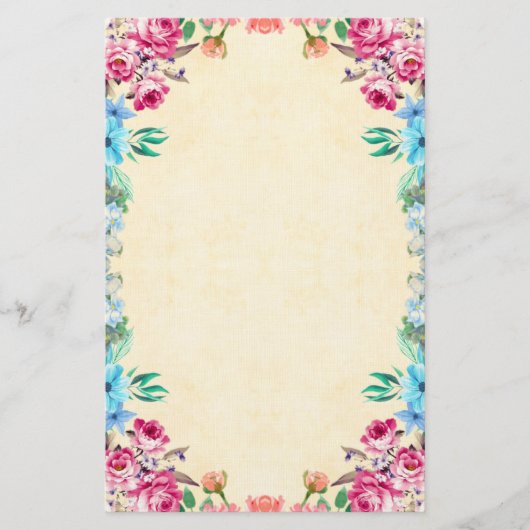 floral briefpapier (Vorderseite)