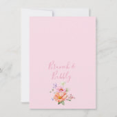 Floral Bright Spring Bridal Brunch Brautparty Einladung (Rückseite)