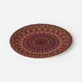 Floral Brown Mandala Design-48566 Pappteller (Schrägansicht)