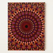 Floral Brown Mandala Design-48566 Planer (Rückseite)