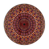 Floral Brown Mandala Design-48566 Schneidebrett (Vorderseite)