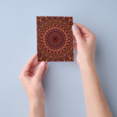 Floral Brown Mandala Design Flyer (Gruppe)