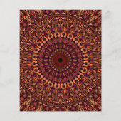 Floral Brown Mandala Design Flyer (Hinten)