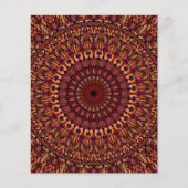 Floral Brown Mandala Design Flyer (Vorne)