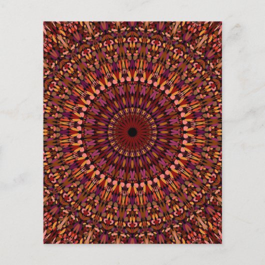 Floral Brown Mandala Design Flyer (Vorne)