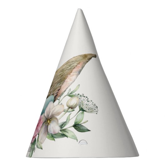 Floral Bunny Ear Geburtstag Partyhütchen (Rechts)