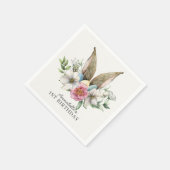 Floral Bunny Ear Geburtstag Serviette (Ecke)