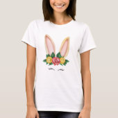 Floral Bunny Fantasy T-Shirt (Vorderseite)