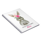 Floral Bunny Notepad Notizblock (Rechte Seite)