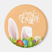 Floral Bunny Oars Happy Oaster | Magnet (Vorne)
