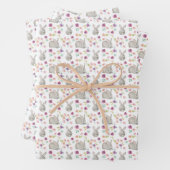 Floral Bunny Rabbit Baby Geschenk Geschenkpapier Set (Beispiel)