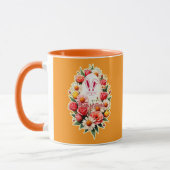 Floral Bunny – Spring Easter Illustration - caneca Tasse (Links)