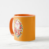 Floral Bunny – Spring Easter Illustration - caneca Tasse (Vorderseite Links)