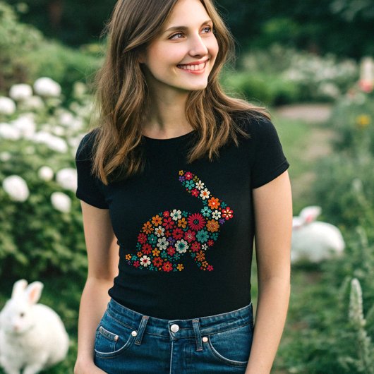 Floral Bunny T-Shirt