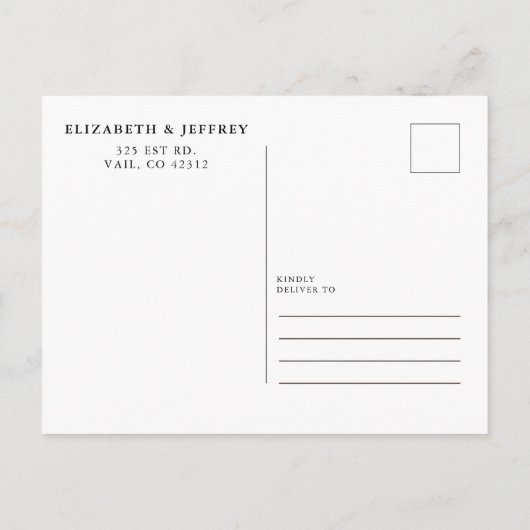 Floral Burgundy Gold Geometric Save the Date Ankündigungspostkarte (Rückseite)