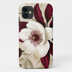 Floral Burgundy Pflanze Botanical Case-Mate iPhone Hülle
