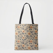 Floral Burlap-Tasche Tasche (Vorderseite)