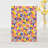 Floral burst karte (Gelbe Blume)