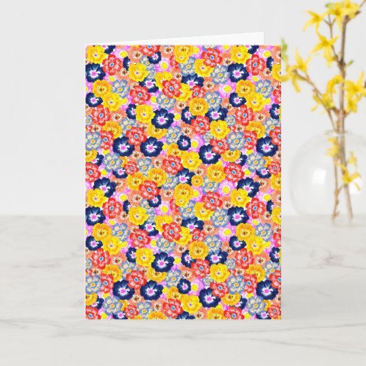 Floral burst karte (Gelbe Blume)