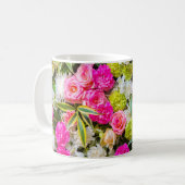 Floral Burst - Vibrant Garden Mug. Kaffeetasse (Vorderseite Links)