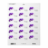 Floral Business Address Label Adressaufkleber (Vorne)