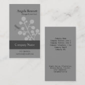Floral Business Card Dragonfly Blossom Visitenkarte (Vorne/Hinten)
