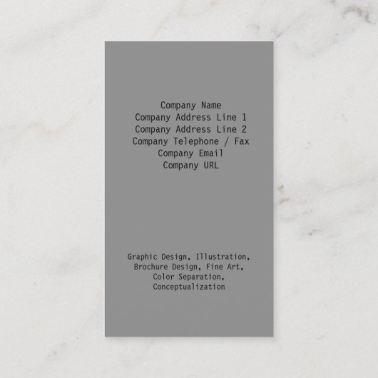 Floral Business Card Dragonfly Blossom Visitenkarte (Rückseite)