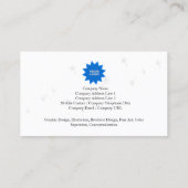 Floral Business Card Gentle Dandelion Visitenkarte (Rückseite)