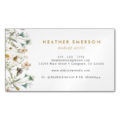 Floral Business Card Magnet (Vorderseite)