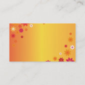 Floral Business Card Visitenkarte (Rückseite)