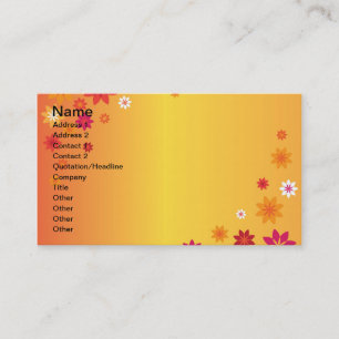 Floral Business Card Visitenkarte
