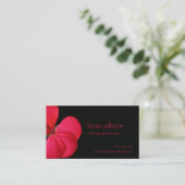 Floral Business Card Visitenkarte (Stehend Vorderseite)