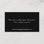 Floral Business Card Visitenkarte (Rückseite)