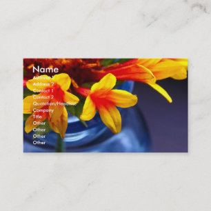 Floral Business Card Visitenkarte