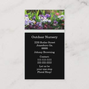 Floral Business Card Visitenkarte