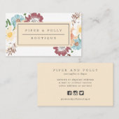Floral Business Card Visitenkarte (Vorne/Hinten)